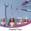 5pcs Mini Hospital Toys, Simulation Exquisite Dollhouse Stethoscope Set Miniature Doctor Tools for 1:12 Doll House Mini House Model Accessory view 3