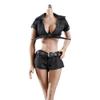 1/6 Scale Female Clothes,Female Soldier Black Clothing for 12inch Action Figure Body Doll (C) view 1