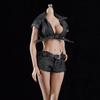 1/6 Scale Female Clothes,Female Soldier Black Clothing for 12inch Action Figure Body Doll (C) view 3