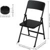 DS. DISTINCTIVE STYLE Doll Chair 1/6 Scale Mini Folding Chair for 12 Inch Action Figure Black Tiny Miniature Furniture for Dollhouse Decoration view 2
