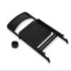 DS. DISTINCTIVE STYLE Doll Chair 1/6 Scale Mini Folding Chair for 12 Inch Action Figure Black Tiny Miniature Furniture for Dollhouse Decoration view 3