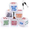 Hanaive 6 Pcs Drinking Dice Bar Rolling Decider Bachelorette Party Game Drunk Frenzy for Adults Party Family Friends Gathering Adult Favor Games(Basic Dice,White) view 1