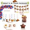 Fiesec My First Rodeo Decorations Boy, Western Cowboy 1st Birthday Party Decorations - Balloon Hanging Swirl Monthly Photo Highchair Banner Cake Topper view 2