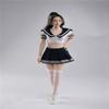 1/6 Scale Female Clothes,Female Student School Uniform Clothing and Head Sculpt for 12inch Action Figure Body (B) view 4