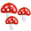 3Pack 31'' Mushroom Foil Balloon,Mushroom Birthday Party Supplier Fairy Princess Birthday Woodland Theme Balloon Baby Shower Supplies Fairy Garden Party Mushroom Decoration Enchanted Forest Decoration view 1