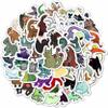 100Pcs Cryptid Stickers - Mothman, Lochness Monster, Bigfoot, Yeti, UFO Decals for Laptops view 1