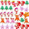 30 Packs Snata Bulk Mini pop Christmas Fidget Gifts for School Holiday Kids Party Favors and Classroom Students Prizes view 1