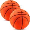 HyDren 2 Pcs Plush Basketball Pillow Soft Stuffed Basketballs Throw Pillows Cute Basketball Shaped Pillows for Nursery Decoration Girls Boys Bedroom Decor Sports Theme Birthday Gift for Kids Toddlers view 1