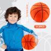 HyDren 2 Pcs Plush Basketball Pillow Soft Stuffed Basketballs Throw Pillows Cute Basketball Shaped Pillows for Nursery Decoration Girls Boys Bedroom Decor Sports Theme Birthday Gift for Kids Toddlers view 2