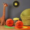 HyDren 2 Pcs Plush Basketball Pillow Soft Stuffed Basketballs Throw Pillows Cute Basketball Shaped Pillows for Nursery Decoration Girls Boys Bedroom Decor Sports Theme Birthday Gift for Kids Toddlers view 3