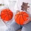HyDren 2 Pcs Plush Basketball Pillow Soft Stuffed Basketballs Throw Pillows Cute Basketball Shaped Pillows for Nursery Decoration Girls Boys Bedroom Decor Sports Theme Birthday Gift for Kids Toddlers view 4
