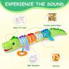 Ussybaby Baby Boy Toys for 0 3 6 9 12 Months, Soft Tummy Time Toy with Multi Textures,Rattle,Crinkle,Newborn Baby Stuffed Animal Toy, Baby Gift,Caterpillar view 3