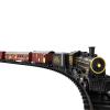 TEMI Train Set for Kids 3-12 Years, Electric Classical Steam Engine Locomotive with Steam, Light and Sounds, Rechargeable Model Trains Kit Toys w/Passenger Carriage for Boys and Girls view 1
