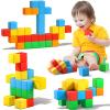 Magnetic Blocks,1.42 inch 32pcs Large Magnetic Building Block for Toddlers 3 4 5 6 7 8 Year Old Boys Girls Color Magnet Cubes Learning Toys for Kids 1-3 Sensory Toys Age 4-8 Christmas Birthday Gifts view 1