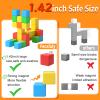 Magnetic Blocks,1.42 inch 32pcs Large Magnetic Building Block for Toddlers 3 4 5 6 7 8 Year Old Boys Girls Color Magnet Cubes Learning Toys for Kids 1-3 Sensory Toys Age 4-8 Christmas Birthday Gifts view 2