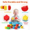 Magnetic Blocks,1.42 inch 32pcs Large Magnetic Building Block for Toddlers 3 4 5 6 7 8 Year Old Boys Girls Color Magnet Cubes Learning Toys for Kids 1-3 Sensory Toys Age 4-8 Christmas Birthday Gifts view 3