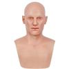 Realistic Old Man Old Silicone Head Cover Headgear Novelty Latex Headwear for Halloween Cosplay Party Masquerade Props view 1