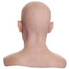 Realistic Old Man Old Silicone Head Cover Headgear Novelty Latex Headwear for Halloween Cosplay Party Masquerade Props view 2