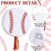 Baseball Piata for Birthday Party 12.6 x 12.6 Inch Baseball Piata for Kids with Stick and Blindfold Traditional Mexican for Sport Birthday Party Supplies Decor view 3