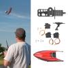 Oumefar RC Helicopter Servo Motor Set, Plastic Servo Cover and Base Set for Weili XK K110 Upgrade K110S Retrofit Kit, RC Servo Motors RC Accessories view 2