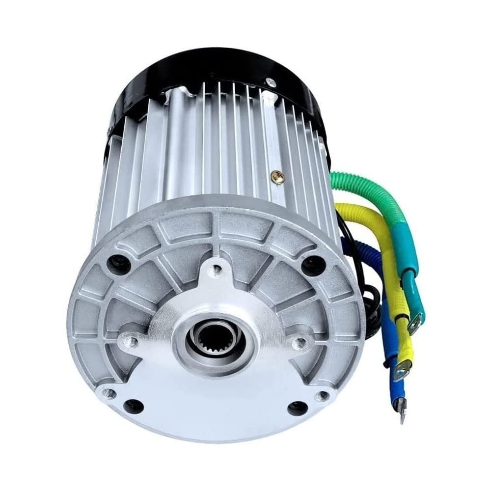 DIY Electric Brushless Motor, 60V /72V 1200W High Speed Motor,18 Gear Electric Scooter Bicycle Motorcycle Brushless Differential Motor Single-Phase AC Vibration Motor