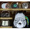 DIY Electric Brushless Motor, 60V /72V 1200W High Speed Motor,18 Gear Electric Scooter Bicycle Motorcycle Brushless Differential Motor Single-Phase AC Vibration Motor view 2