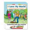 ZOCO  I Love My World  Custom Promotional Coloring Books for Kids (250 Bulk Pack, with Crayons)  Earth Day Activities, Environmental Education, Games & Puzzles view 1