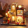 Roroom DIY Miniature and Furniture Dollhouse Kit,Mini 3D Wooden Doll House Craft Model with Dust Proof Cover and Music Movement,Creative Room Idea for Valentine's Day Birthday Gift(ES007) view 3