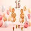 Metallic Balloon Weights, Birthday Party Favors, Novelty and Gag Gifts, 5.5" Inches, 12-Pack (Orange) view 3
