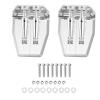 Greendhat 2Pcs Metal Adjustable Trim Tabs 69X57X30mm for Nitro Gas RC Model Boat ( Color : Silver ) view 1