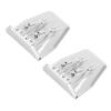 Greendhat 2Pcs Metal Adjustable Trim Tabs 69X57X30mm for Nitro Gas RC Model Boat ( Color : Silver ) view 3