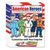 ZOCO  Patriotic Custom Coloring & Activity Books for Kids (250 Bulk Pack, With Crayons)  American Heroes Theme for 4th of July, Veterans Day & Military Events view 1