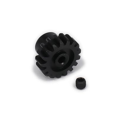 Greendhat 17T Metal Motor Gear for Rc Hobby Model Car 1/18 Wltoys A959 A969 A979 K929 Gears Electric RC Truck Desert Off-Road Vehicle ( Color : Black )