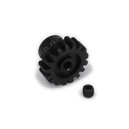 Greendhat 17T Metal Motor Gear for Rc Hobby Model Car 1/18 Wltoys A959 A969 A979 K929 Gears Electric RC Truck Desert Off-Road Vehicle ( Color : Black )