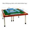 VSOLS Mini Mahong Desk Mini Mahjong Portable Mahjong Travelling Mahjong Set (Color : White) view 2