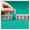 VSOLS Mini Mahjong Portable Travel Board Game with Foldable Table Chinese Mahjong Set Small Size Mahjiang Tiles Card Game (Color : White) view 2