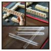 VSOLS Mini Mahjong Portable Travel Board Game with Foldable Table Chinese Mahjong Set Small Size Mahjiang Tiles Card Game (Color : White) view 4