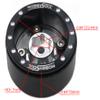 HOBBYSOUL Adjustable Offset 1.0 Beadlock Wheels Black Silver, Heavy 1.0 offset rc rims Wheels 21g/rim For 1/18 Traxxas TRX4M Axial SCX24 90081 & Other RC Micro Crawler Truck, (4-Pack) view 4