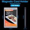 10 Pack - Magnetic Card Holder, 35PT Magnetic Baseball Trading Card Holder, Hard Acrylic Card Cases, Game Baseball Football Soccer Sports Card Protector, Fit for Standard Card view 2