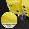 AuMoHall 2.95'' Retro Fuzzy Plush Dice Car Charm Square Plush Dice Car Rear View Mirror Hanging Ornament Vehicle Mirror Hanging Accessories, Yellow view 4