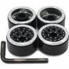 HOBBYSOUL Adjustable Offset 1.0 Beadlock Wheels Silver Black, Heavy 1.0 rc Wheels 21g/Rim for 1/18 Traxxas TRX4M Axial SCX24 90081 & Other 1/24 1/18 RC Crawler Truck, (4-Pack) view 1