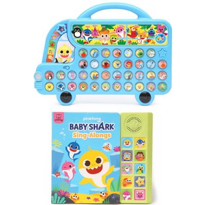 Pinkfong Baby Shark ABC Alphabet Bus & Sing-Alongs 10-Button Sound Book Bundle | Baby Shark Toys & Books | Interactive Learning Toys for Toddlers 13 | Educational Gifts for Boys & Girls