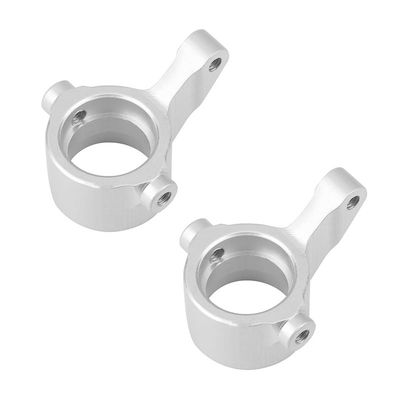 2Pcs Metal Front Steering Knuckle Steering Block for Axial Yeti Jr. AX90052 AXI90069 1/18 RC Car Upgrade Parts ( Color : Clear )
