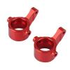 2Pcs Metal Front Steering Knuckle Steering Block for Axial Yeti Jr. AX90052 AXI90069 1/18 RC Car Upgrade Parts ( Color : Clear ) view 2