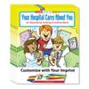 ZOCO  Your Hospital Cares About You  Custom Coloring & Activity Books for Kids (250 Bulk Pack, with Crayons)  Customize with Your Imprint on The Front Cover view 1