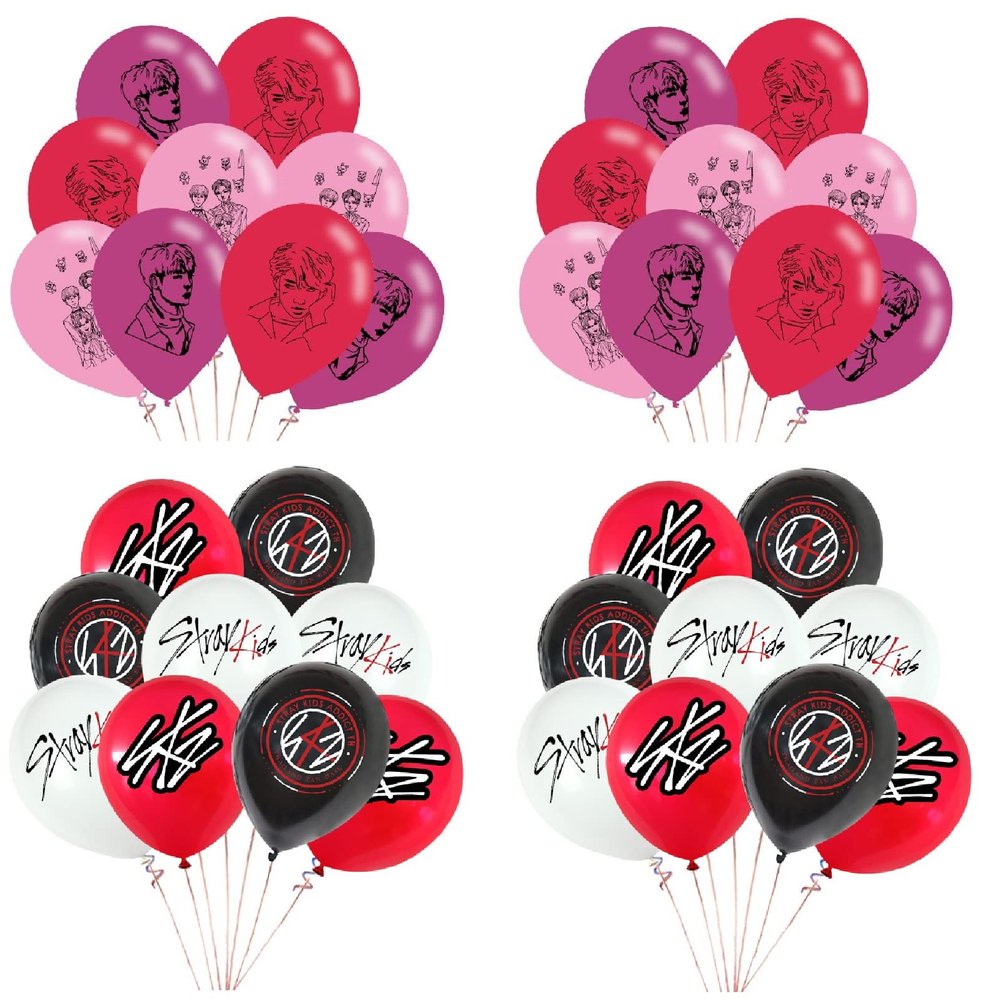 36Pcs STRAY K-IDS Balloons,Birthday Decorations Party Supplies for Fans