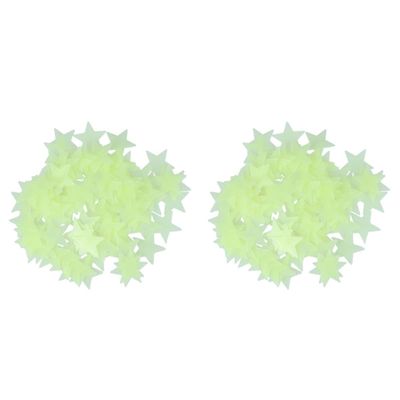 200 Pcs Light Stickers Stars Wall Art Decorations Glow in The Dark Stars Stickers Child Fluorescence Mural
