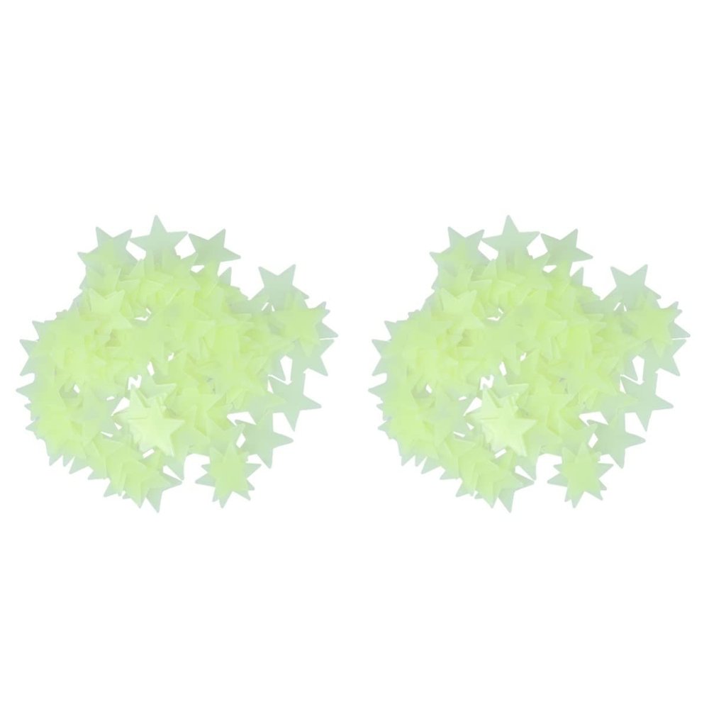200 Pcs Light Stickers Stars Wall Art Decorations Glow in The Dark Stars Stickers Child Fluorescence Mural