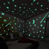 200 Pcs Light Stickers Stars Wall Art Decorations Glow in The Dark Stars Stickers Child Fluorescence Mural view 3