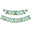 BIEUFBJI Soccer Banner, Sports Themed Party Decor, for Baby Shower, Birthday (9.7x6.7 inches, Paper, Unisex) view 1